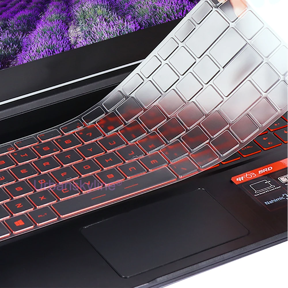 Keyboard Cover for MSI GF75 Thin GF65 Thin GF63 GF72 GF72VR GF62 GF62VR GF Gaming Silicone Protector Skin Case Black