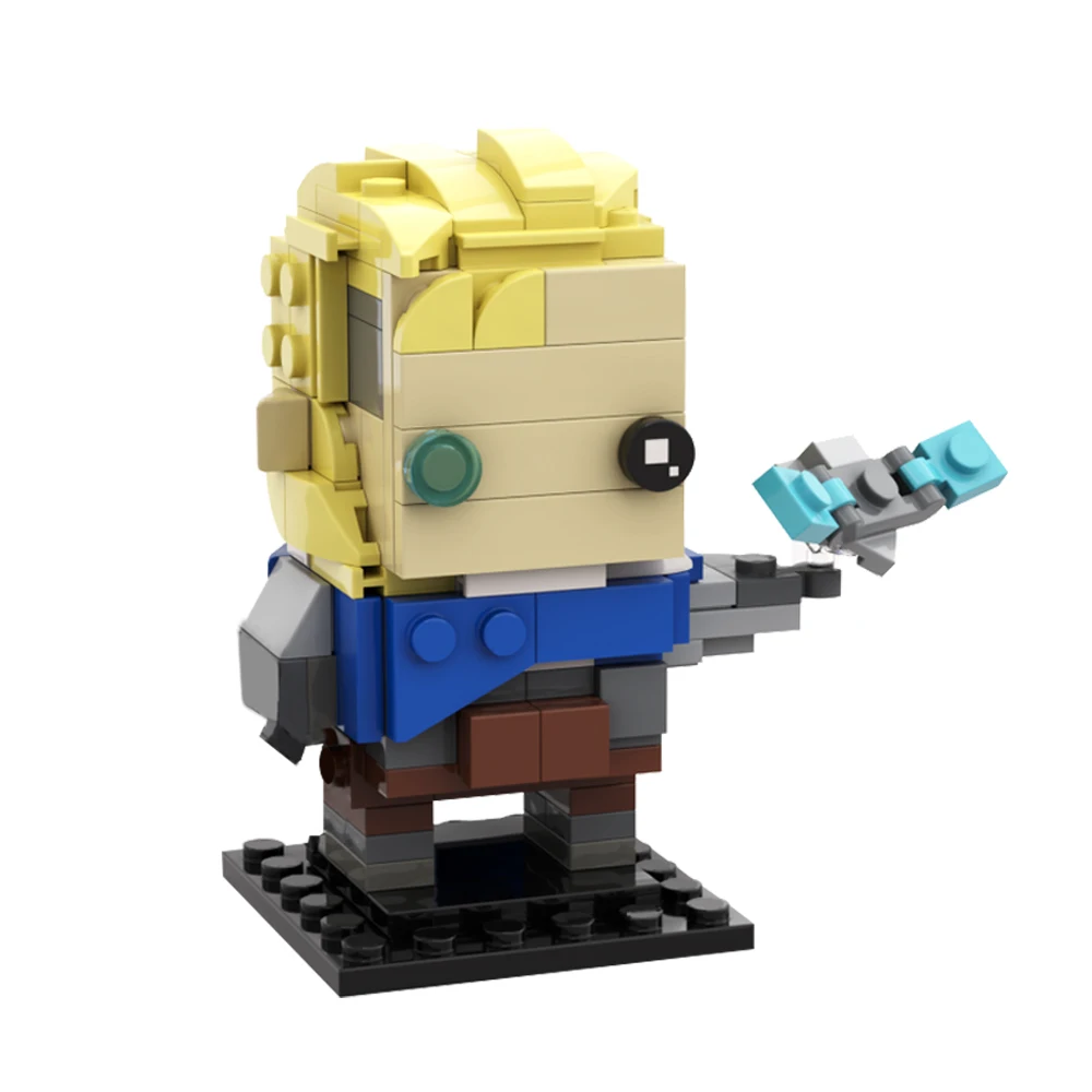 Gobricks MOC Valoranted Brickheadz Classic Movie Building Blocks Set Model Action Figures Construct Bricks Toy Children Gift