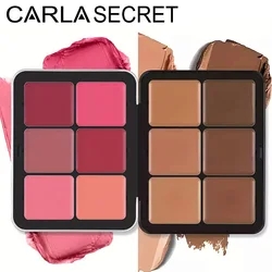 12-color concealer and blush palette Matte and highlight contour makeup rouge palette