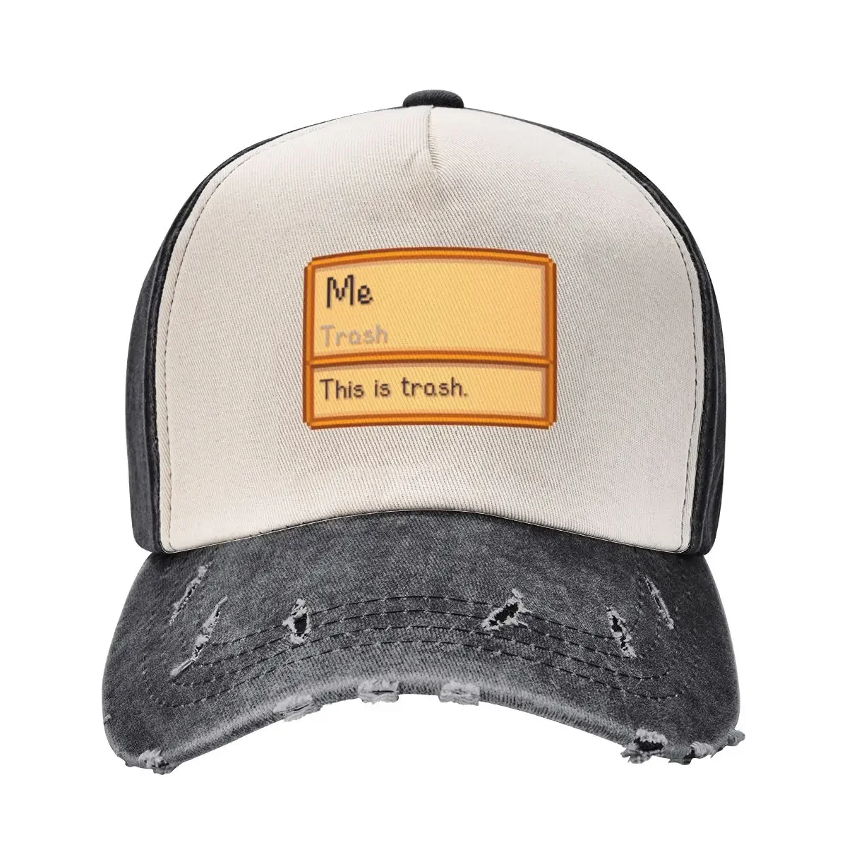 Stardew Valley Trash item but its you! D: Baseball Cap Gentleman Hat Vintage western Hat party Hat For Men Women's