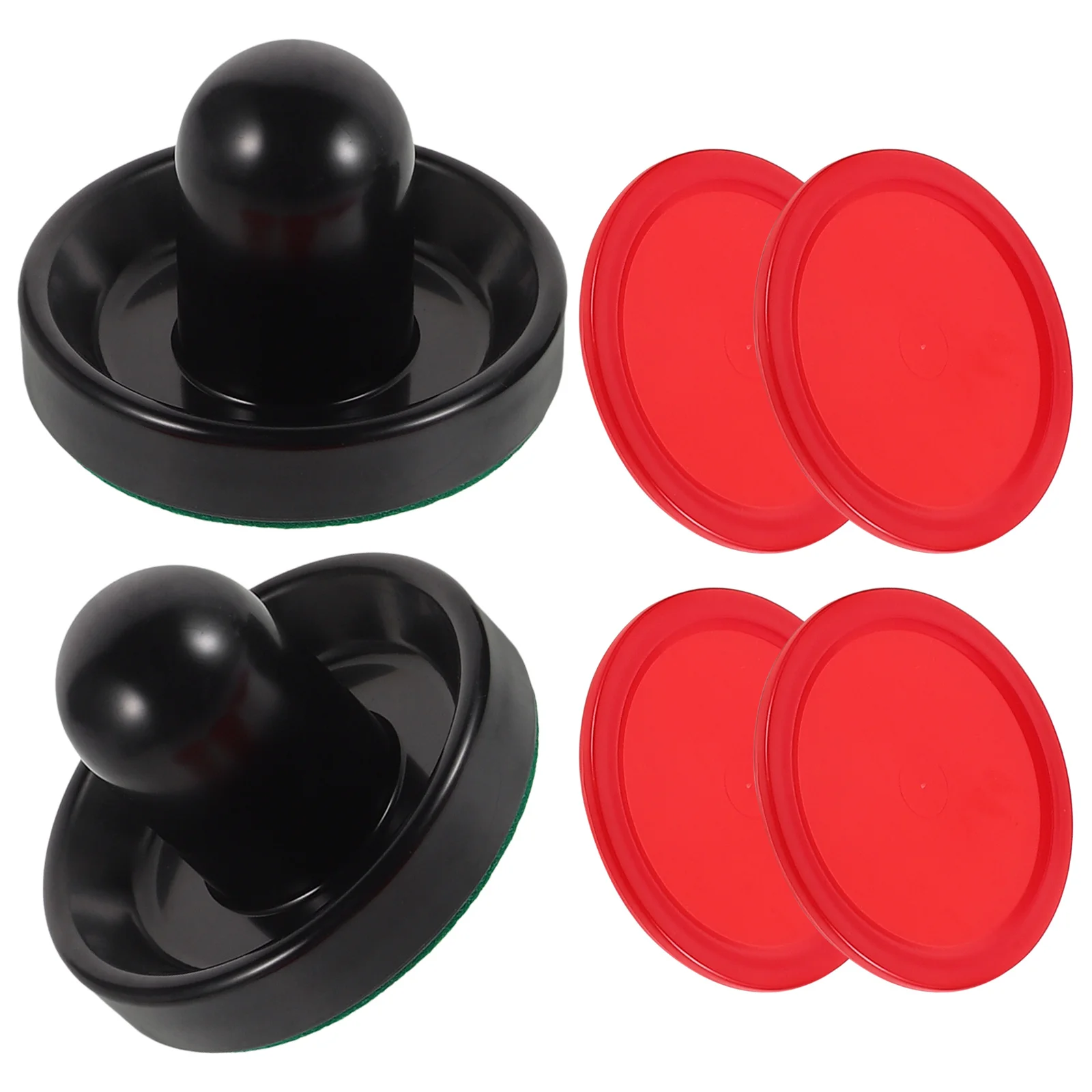 

Air Hockey Pushers and Pucks Set Essential Smooth Fast Gameplay Replacement Accessories for Game Tables Hockey Table Game