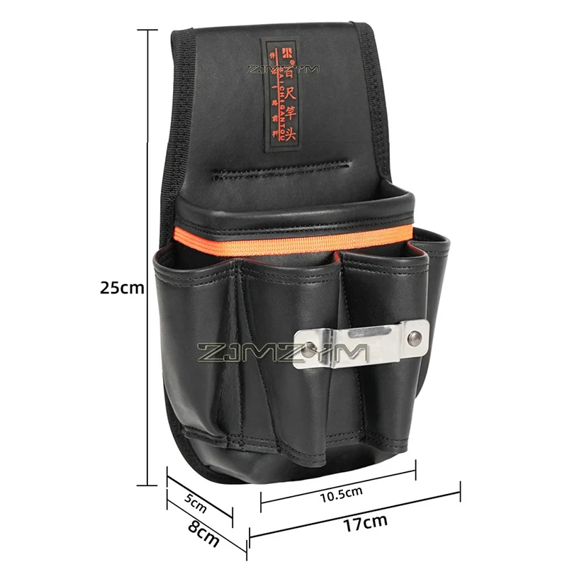 Electrician Tool Pouches | 6 Pockets for Tool Organizer | Utility Pouches for Men/Women/Carpenter/Electricians/Constructors