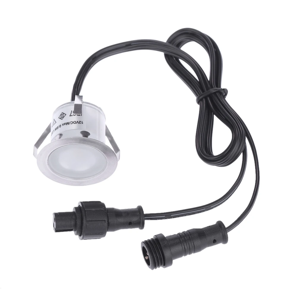10PCS 32mm LED Deck Lights 0.6W 500LM SMD2835 Small Recessed In-ground Underground IP67 Waterresistance Outdoor Landscape Garden