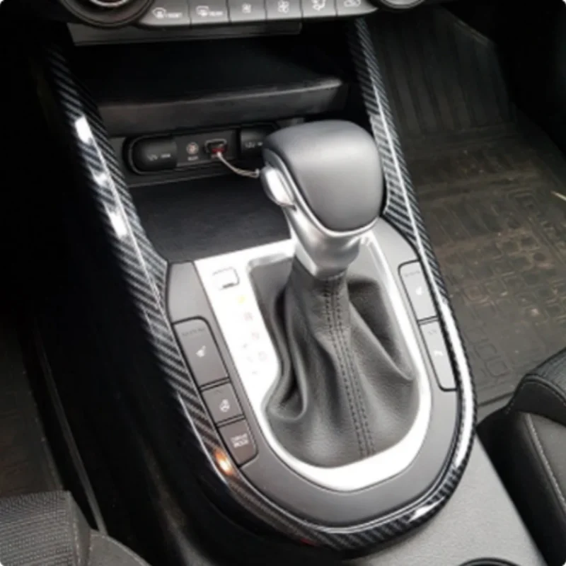 For Kia Forte Cerato K3 2019-2022 Carbon Fiber Gear Shift Box Cover Trim Molding Decoration Frame Car Accessories - Image 5