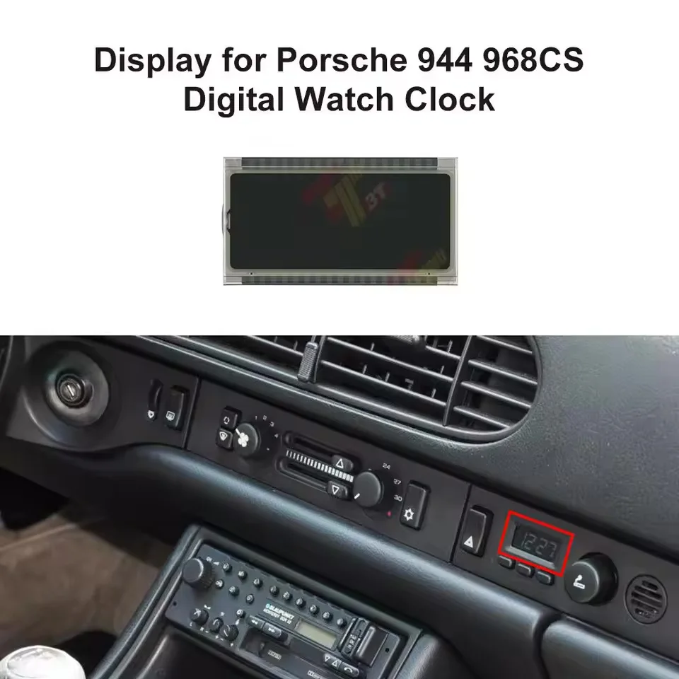 LCD Display for Porsche 944 968 CS Digital Watch Clock