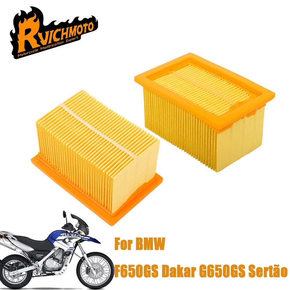 

Motorcycle Air Filter Cleaner Element For BMW F650GS Dakar 2001-2007 G650GS Sertão 2008-2015 F 650 GS G Engine High Flow Intake