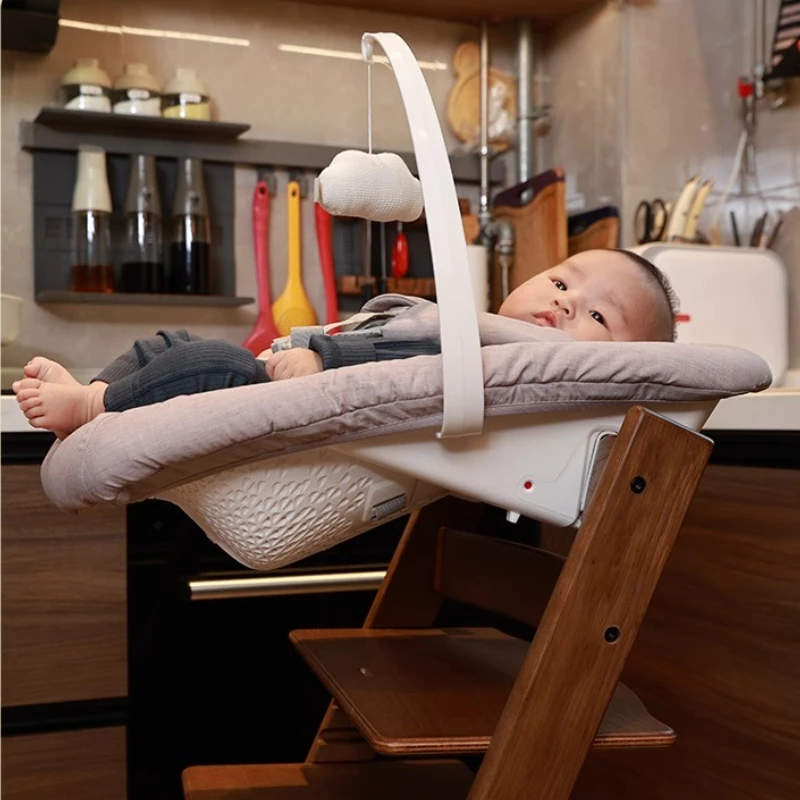 

Baby Safety Rocker 0-6 Months Newborn Comfortable Swing Chair with 5-Point Harness Breathable Cradle Easy to Clean and Wash