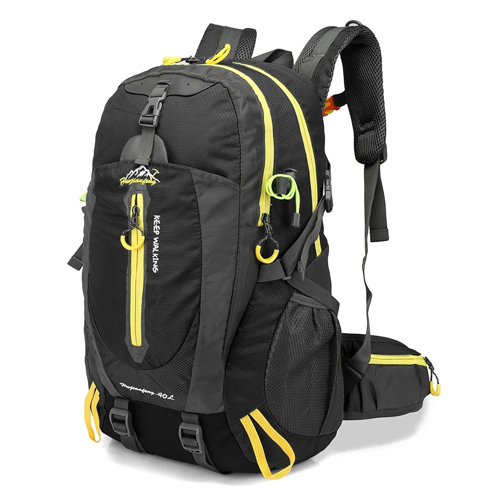 40l resistente à água mochila de viagem acampamento caminhadas portátil daypack trekking escalada sacos traseiros para homens mulheres caminhadas suprimentos