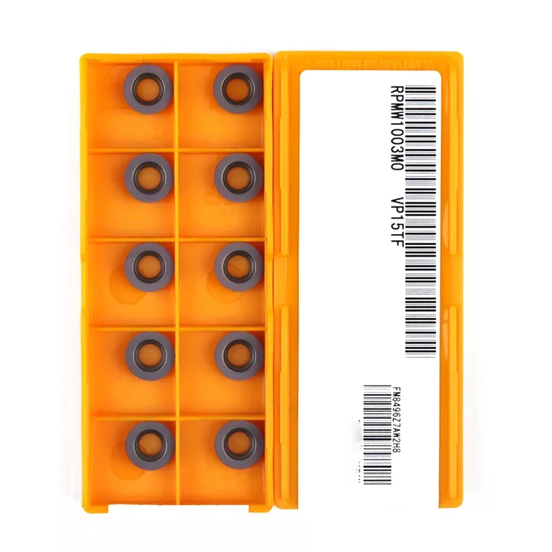 Outil de Fraisage pour Tour CNC, RPMW1003 MO RPMT 08T2 RPMT10T3 MOE JS VP15TF, 10 Pièces