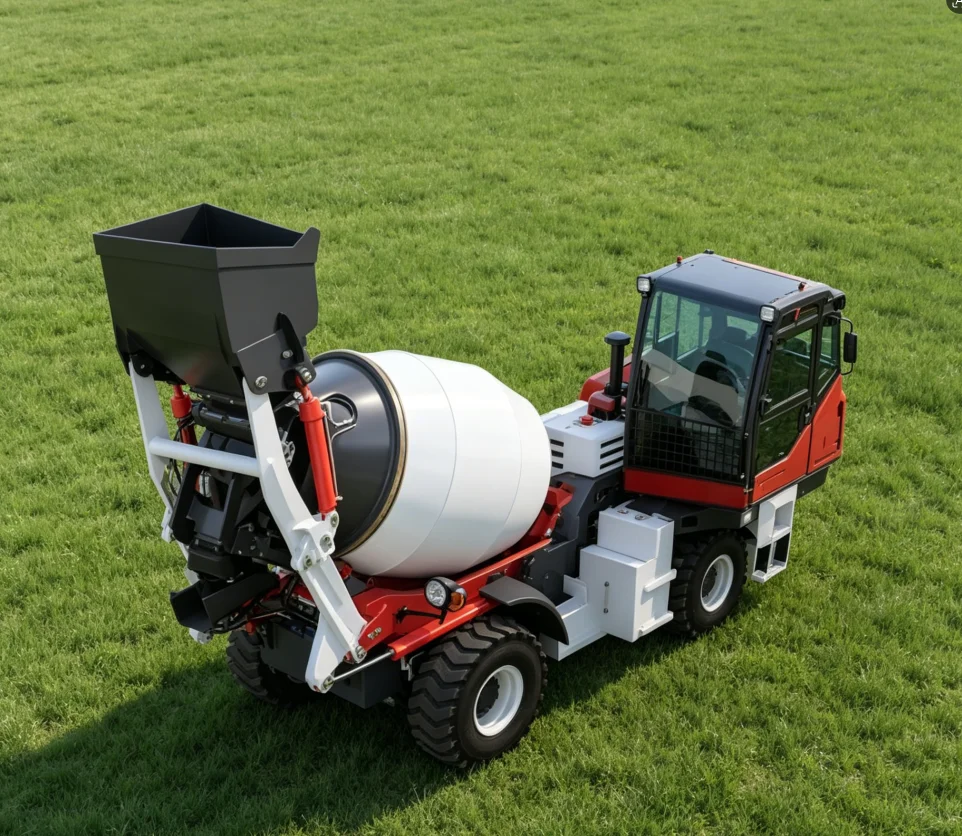 Concrete Mixer Machine - 3.5m3 Self Loading Concrete Mixer Machine