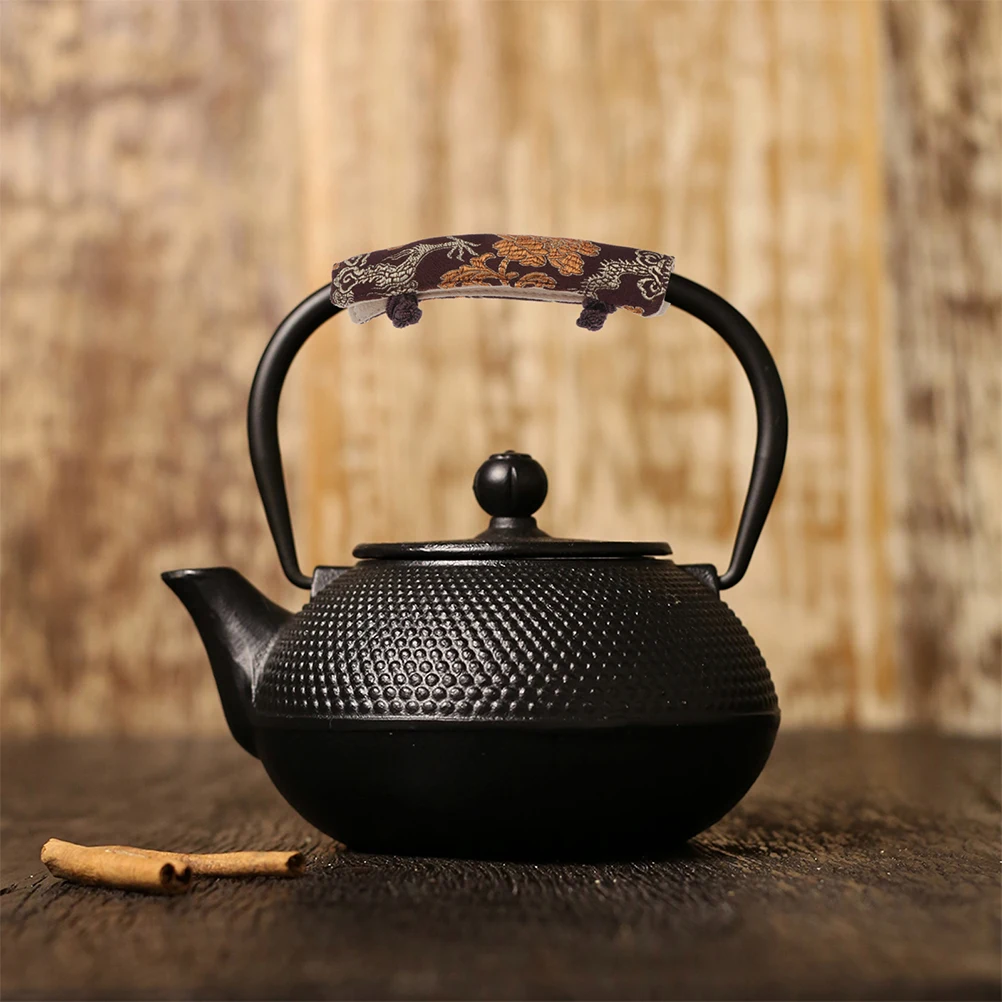 

2pcs Teapot Handle Covers Anti-Scald Cloth Insulated Heat Protection For Home Use Pot Handle Cover Kitchen Bar Accessory