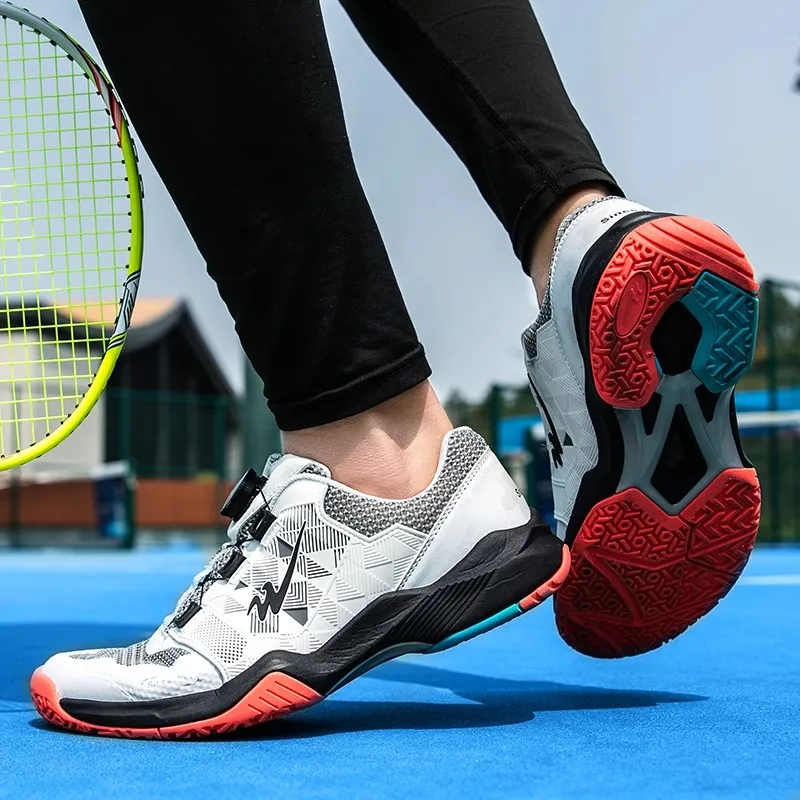 Outdoor High Quality Men's Badminton Shoes Unisex Sports Shoes Lightweight Tennis Shoes Athletic Training Women's Sports Shoes