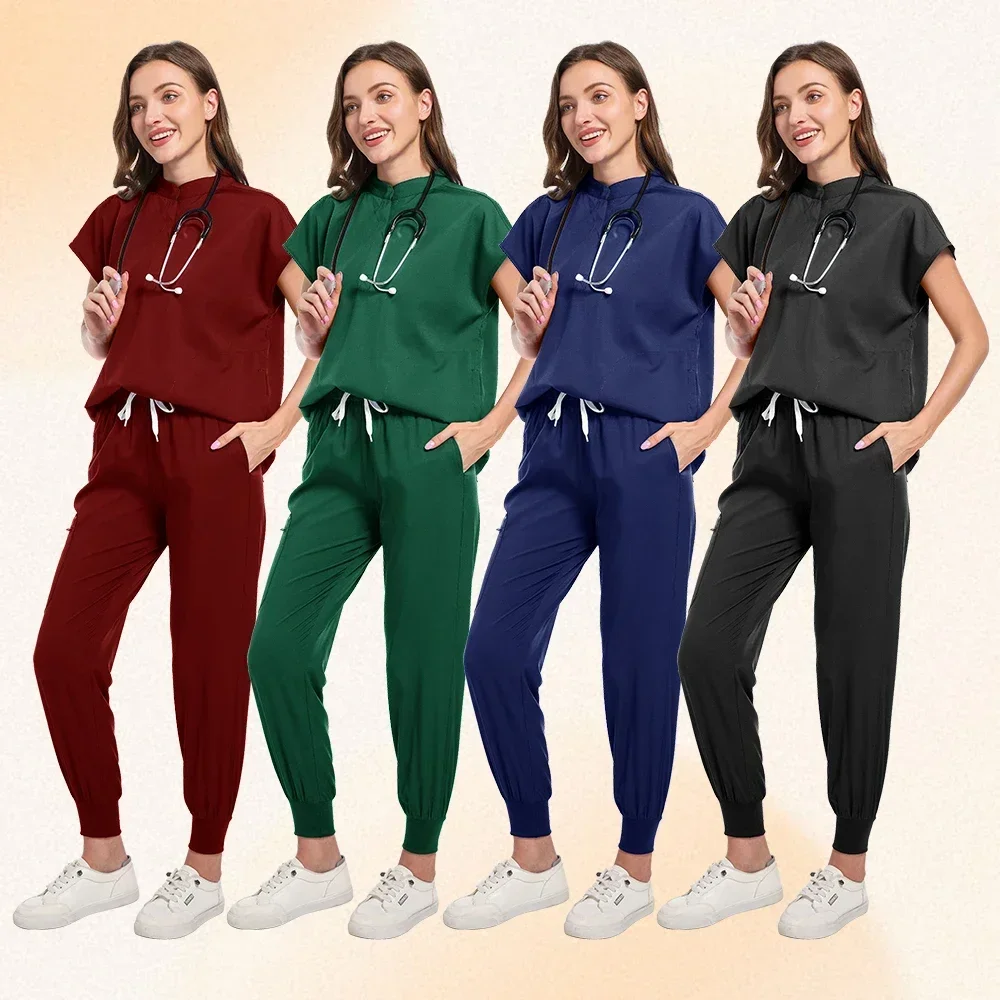 

Wholesale Price Doctor Nurse Scrubs Set Medical Uniforms Women Jogger Hospital Accessories Operating Room Surgical Workwear