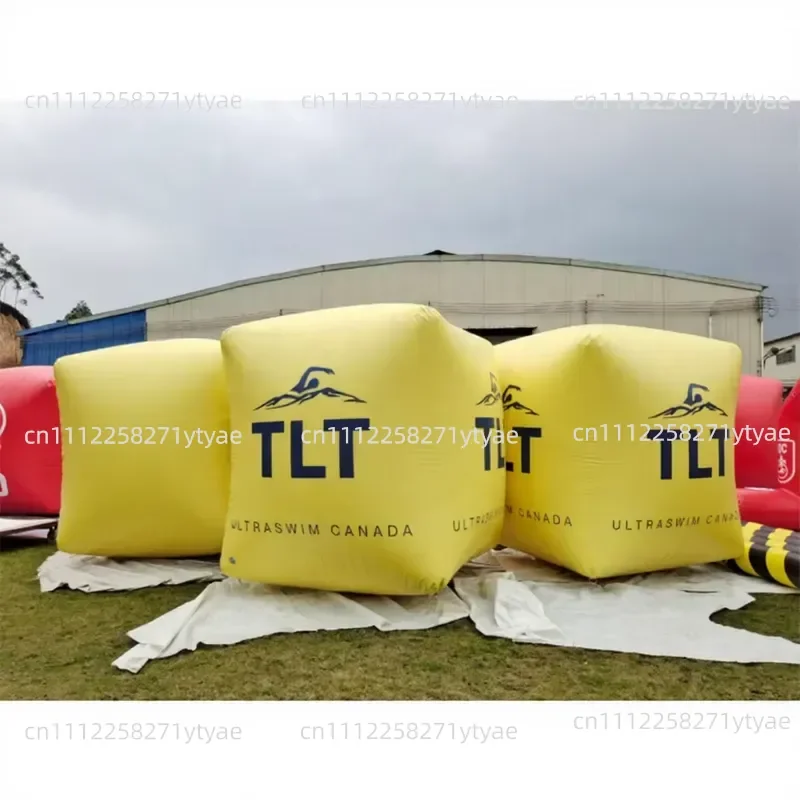 Inflatable Water Park Competition Marking Swimming Buoy, Inflatable Floating Swimming Bouys, Floating Buoy Cube Marking