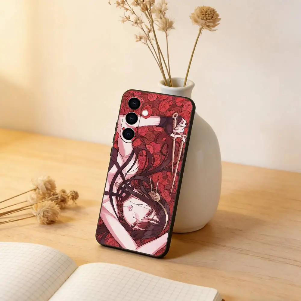 Spy Family Yor Forger Phone Case Black Silicone Soft For Samsung Galaxy A73,A72,A71,A70,A53,A52,A51