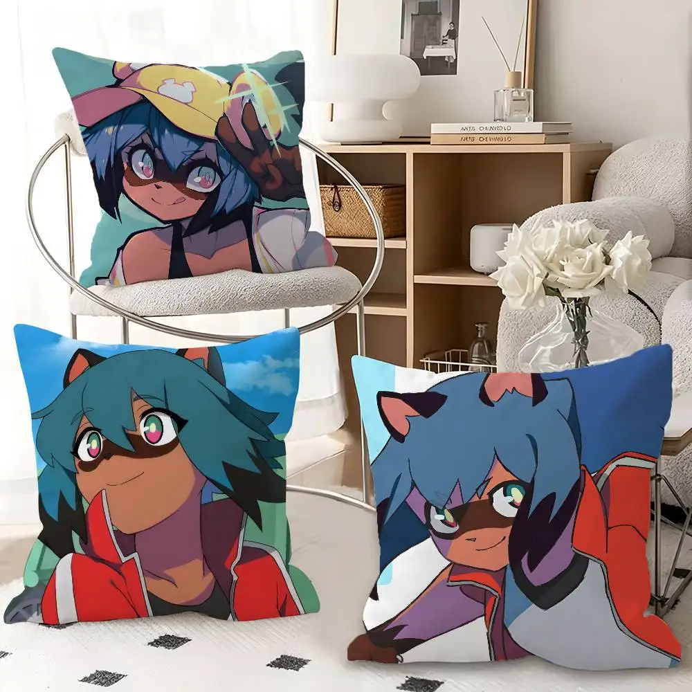 1pc Michiru Kagemori Pillow Case Fashion Square Pillowcase Bedroom Sofa Room Ins Decoration Leisure