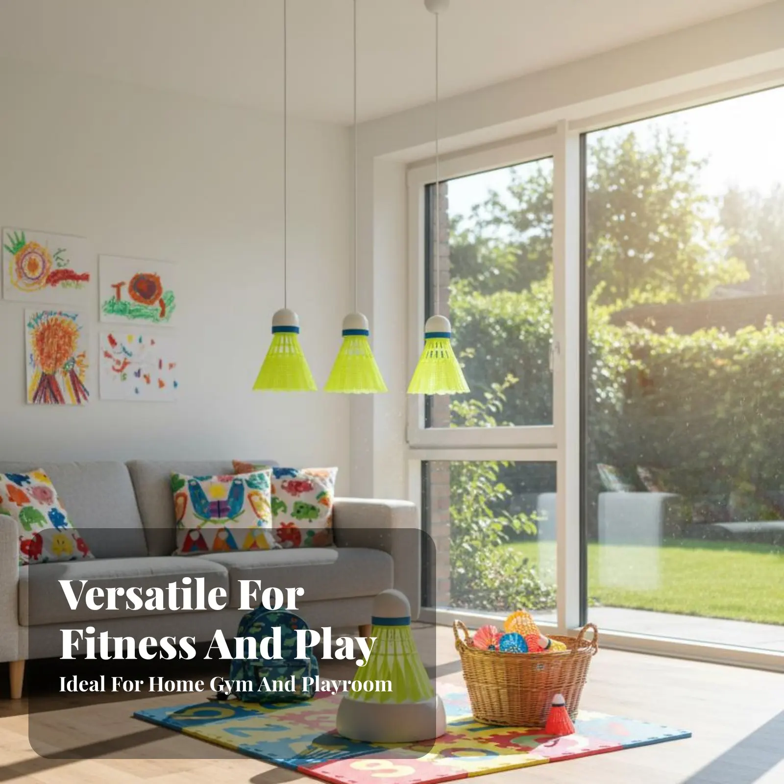 

Инструмент для отработки ударов в бадминтоне, простая установка, портативное спортивное оборудование, долговечное.