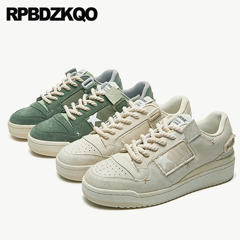 

Large Size 2023 Girls Rubber Sole Sport 12 Trending Green Suede Trainers Flats 10 Lace Up Women Shoes Sneakers Couple Breathable