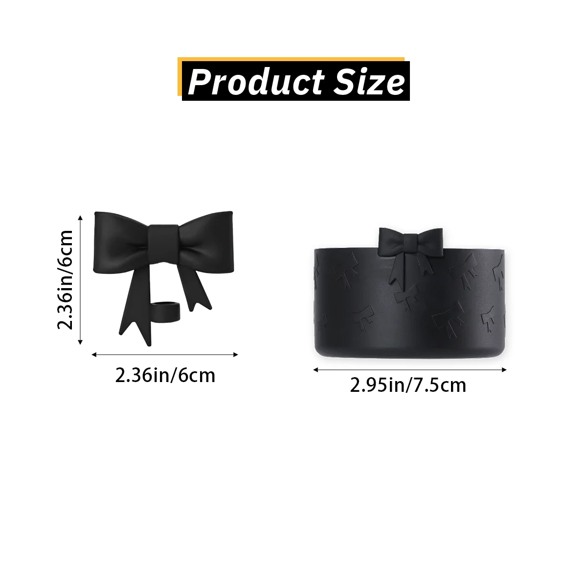 2 cup accessories, bow shaped straw lid cup cover, black, red, blue, pink, rose red, milky white, suitable for taking out splash
