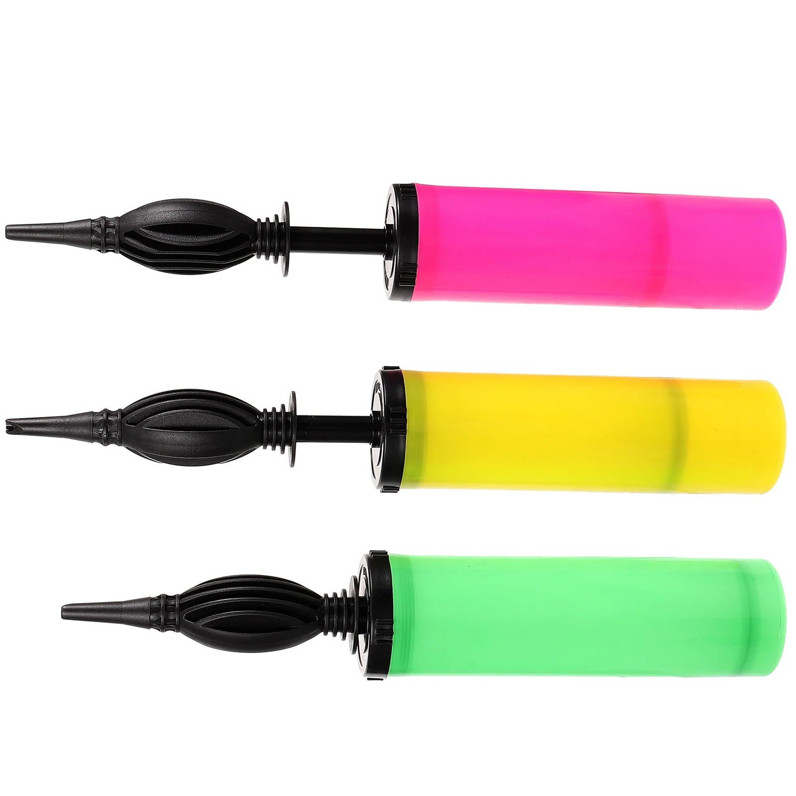 

3pcs Hand Held Air Pump Mini Balloon Inflator for Balls Lightweight Portable Random Color Manual Basketball Camping Hiking