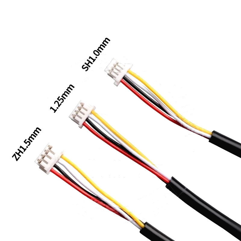 SH1.0/MX1.25/ZH1.5mm Pure Copper Multi-core Terminal Wire 2464 Sheath 28AWG Single/Double End Cable for Precision Electronics