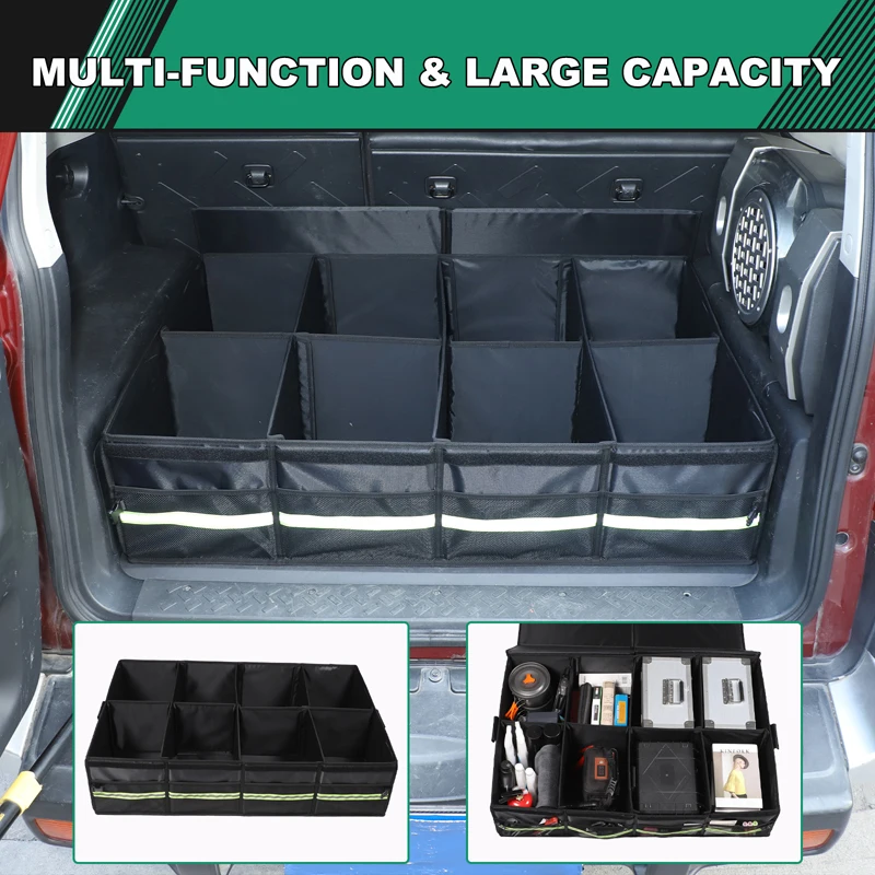 For Toyota FJ Cruiser 2007-2021 Car Foldable Storage Box 180L Large Capacity Auto Multiuse Tools Storage Bag