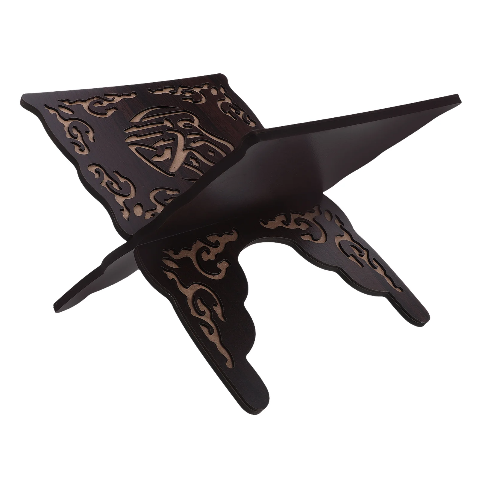 

Detachable Wood Holy Book Stand Sturdy Desktop Display Shelf for Quran Bible Textbooks Islamic Decor Reading Organizer Black