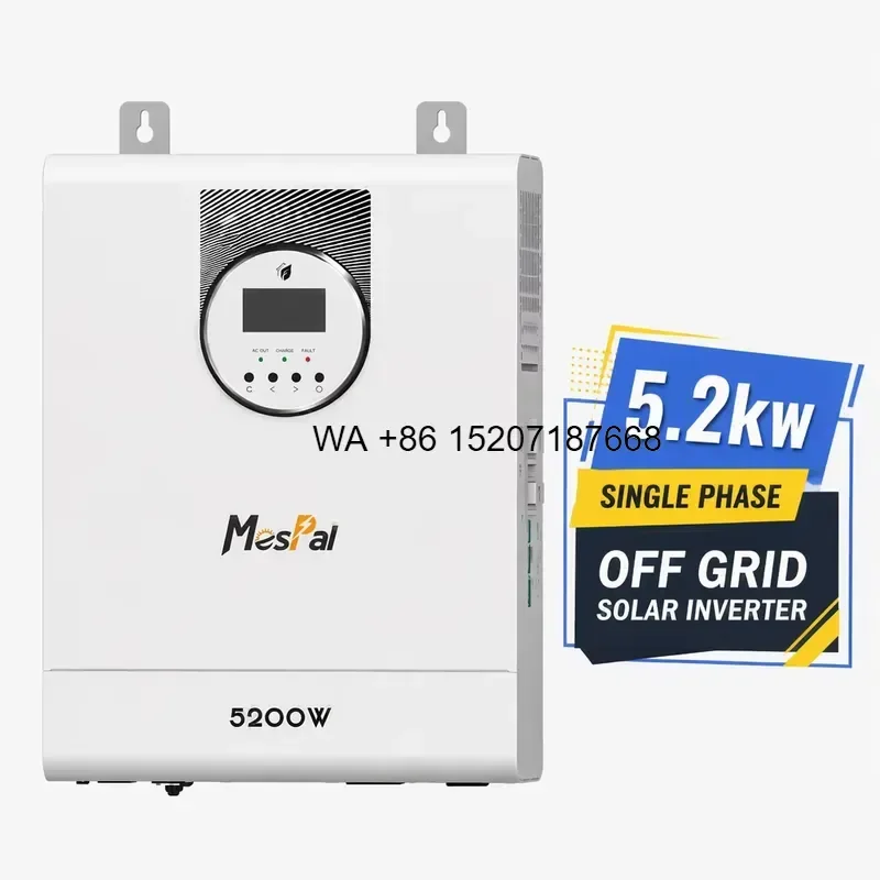 Wmwmnu For Professional 48V 220V 5.2kW 5200W MPPT Off Grid Solar Inverter for Residential Solar Energy Storage and Home Power