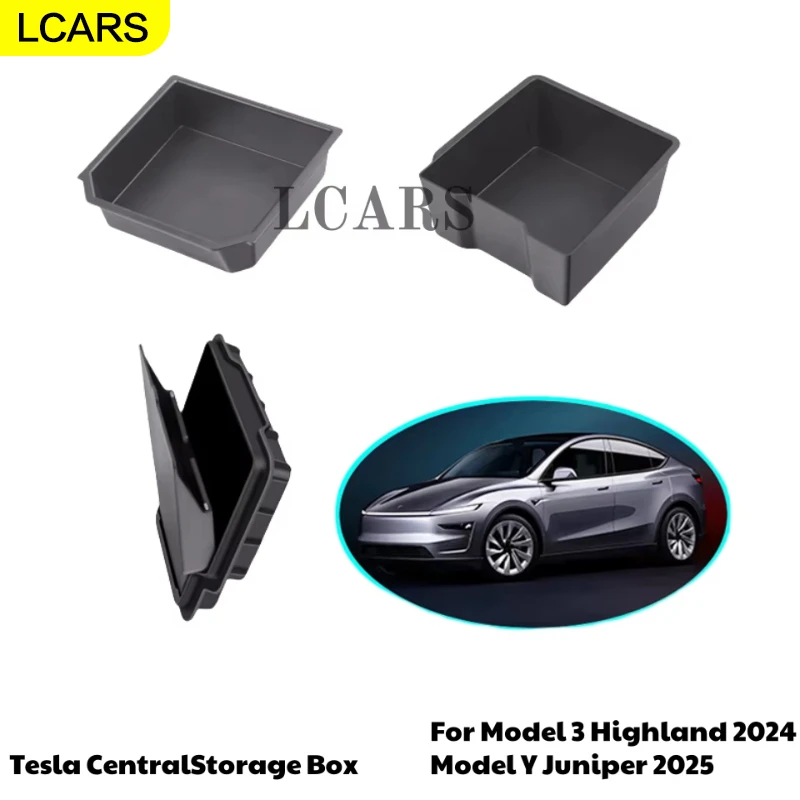 

Lcars-Arrest Box Storage Box Hidden Compartment Storage Box Center Console Anti-Slip Organizing Box Suitable for Renewed Tesla Model Y/3