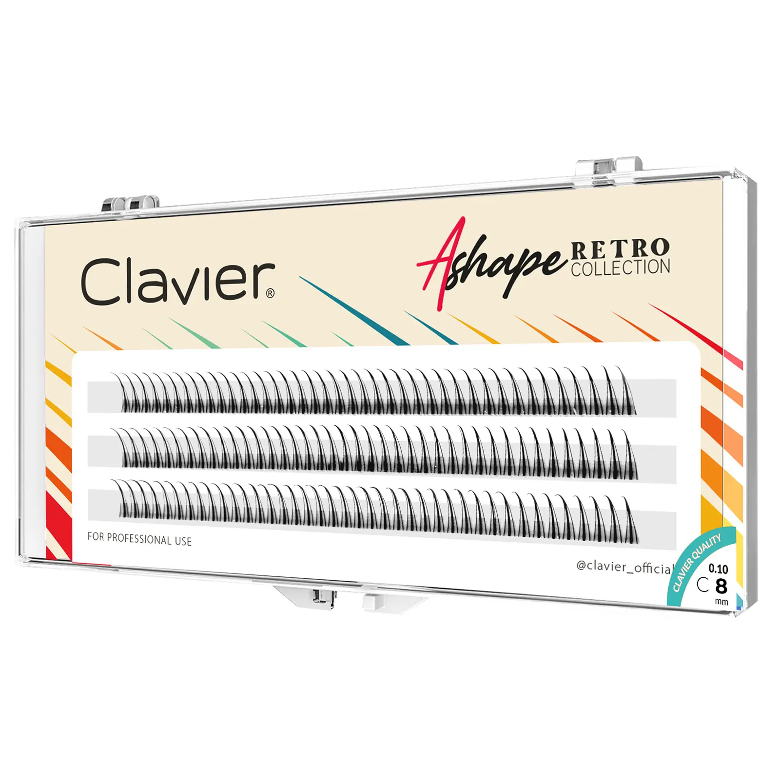 Clavier Vintage Ashape Wimpern-Make-up, einzelne Wimpern, Cluster-Spikes, hochwertige synthetische Seide, natürliche Comic-Wimpern – Detail 2