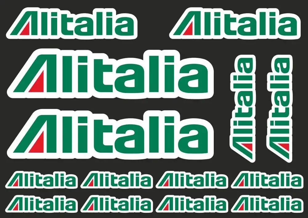 Reflective  ALITALIA Motorcycle Sticker Set Quality Bike Helmet Car Decal Vinyl Graphic Logo Adhesive Kit  Motor Accessories