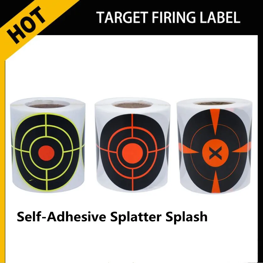 Airsoft Targets 100/200/250pcs Target Roll 7.6cm Adhesive Shooting Target Stickers Splatter Targets Stickers Range Targets