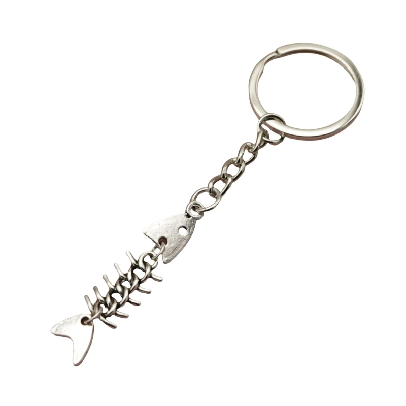 2023 New Sturdy Metal Fishbone Keyring Easy To Carry and Manage Your Keys Ornament