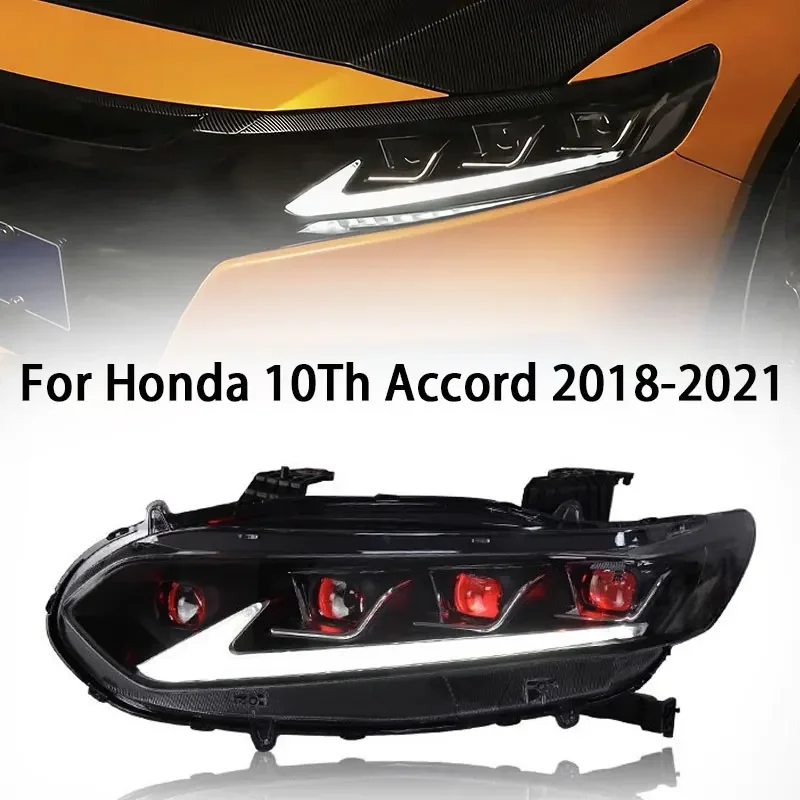 

Car headlight for Honda Accord 10Th Gen 2018 -2022 upgrade The StartUp Animation With the Demon Eyes Front Lamp Assembly