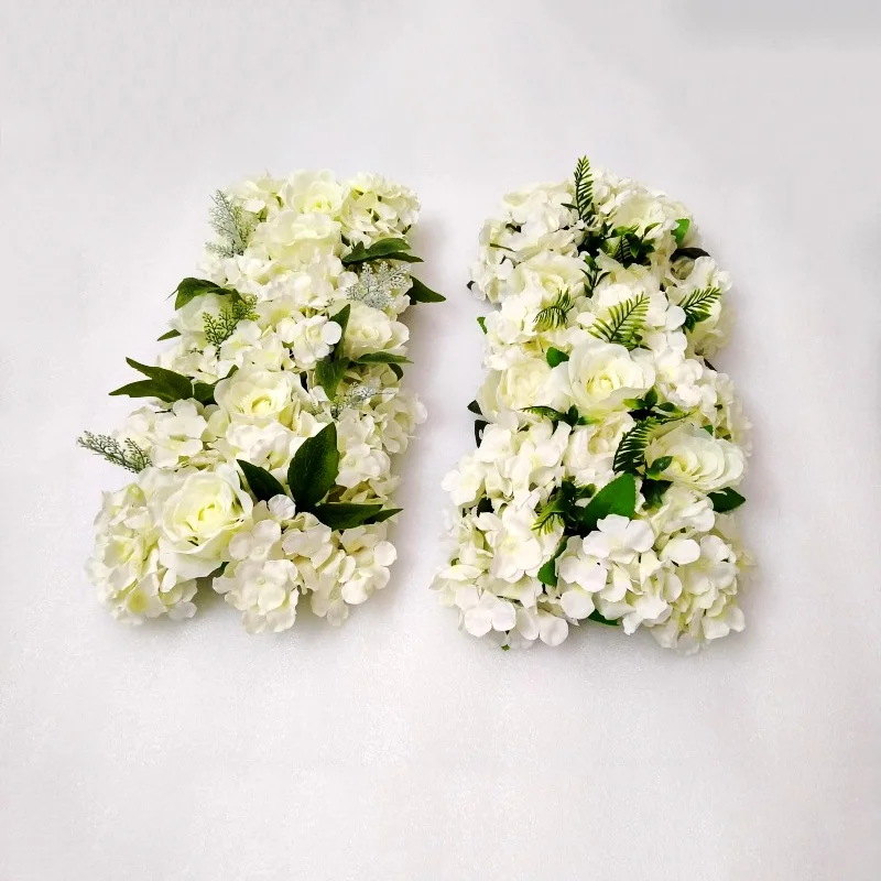 50cm Wedding Road Cited arches Flowers Silk Rose Peony Hydrangea DIY Arched Door Flower Row Window Wedding Decoration decor