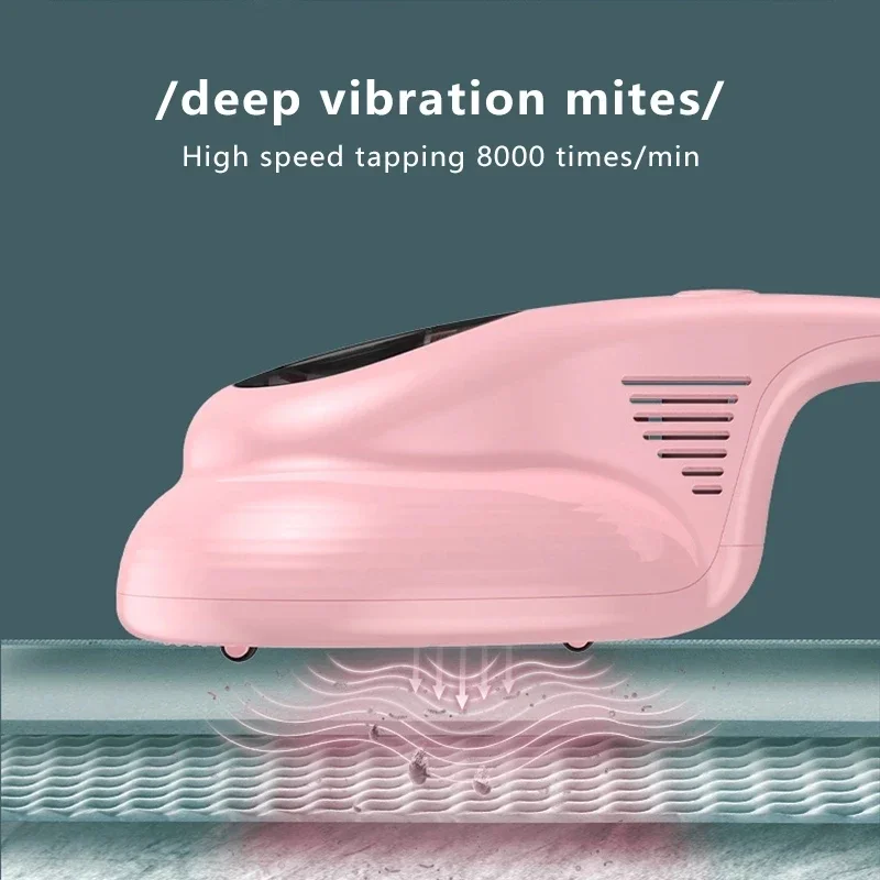 Ultraviolet Mite Removal Instrument 10000PA Vacuum Cleaner Cordless Handheld Vacuum For Home Mattress Sofa Detachable Filter