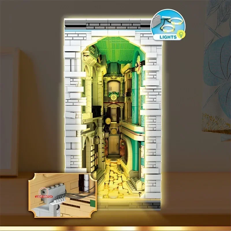 3108ピース ストリートビュー建築ブック ビルディングブロック クリエイティブエキスパート シティマジックワールド モデルブリック おもちゃ 子供向けギフト MOC