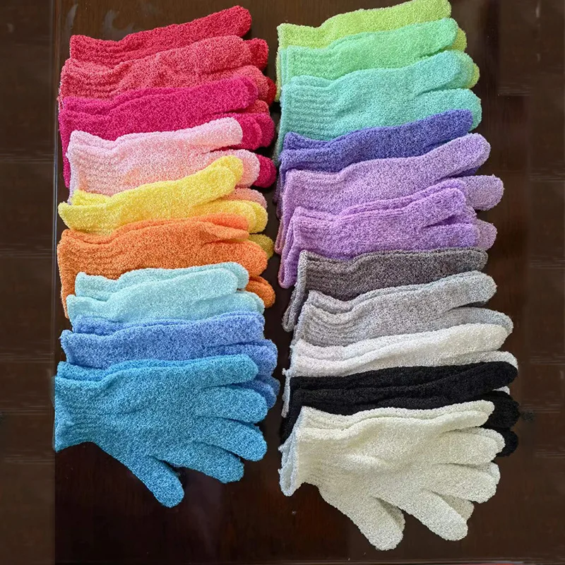 Gants de bain extensibles pour la peau, douche de bain, gril de lavage, éponge de massage corporel, épurateur de douche, gIslande du dos, hydratant,