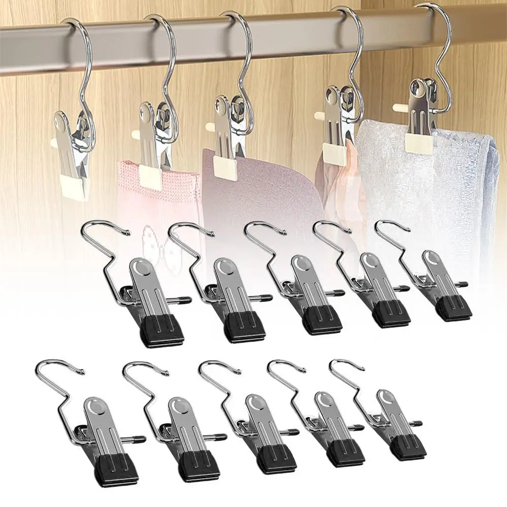 Air stainless stainless steel clip pants and skirts windproof fixed metal hook strap clip