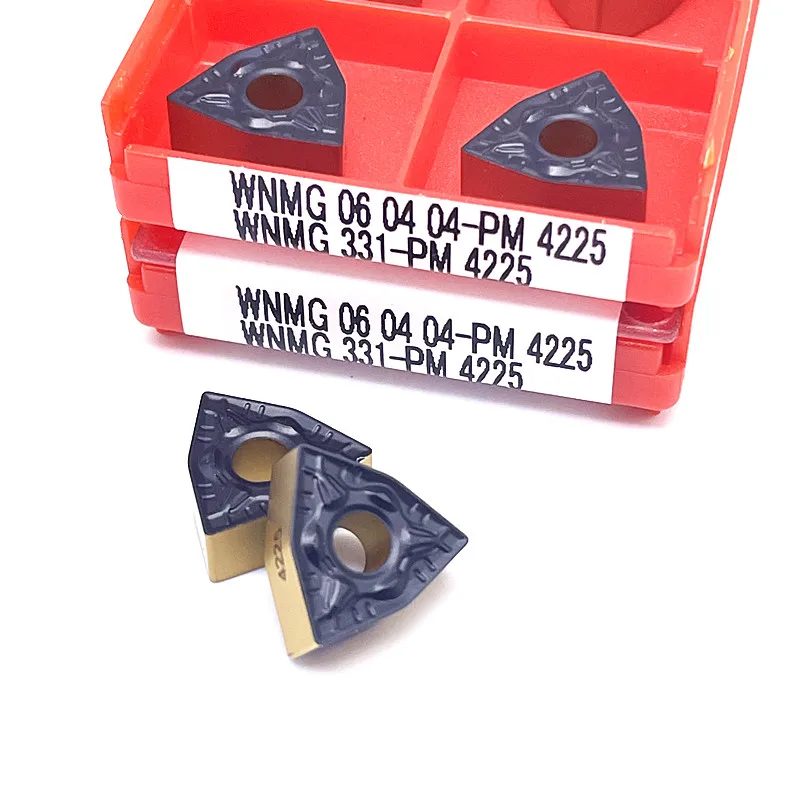 Chất Lượng Cao WNMG080404 PM 4225 WNMG080408 PM 4225 Carbide Mặt Xay Miếng Dụng Cụ Cắt Lưỡi Dao Chi Phí Cao Hiệu Suất