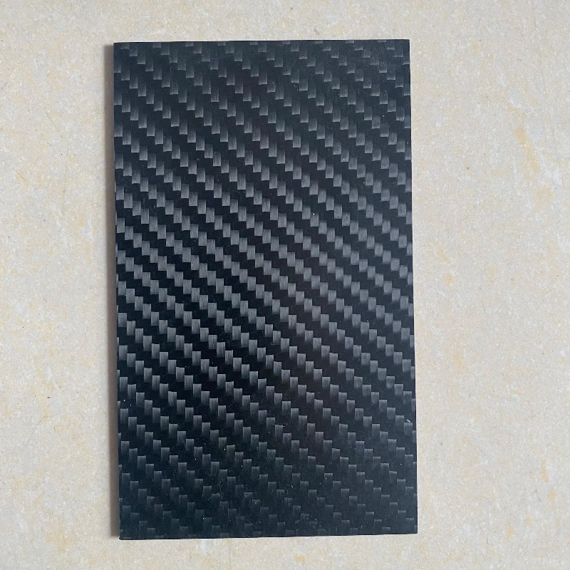 3K Carbon Fiber Plate 75x125mm 0.5-5.0mm Thick Glossy Matte Finish for RC Drone DIY Model