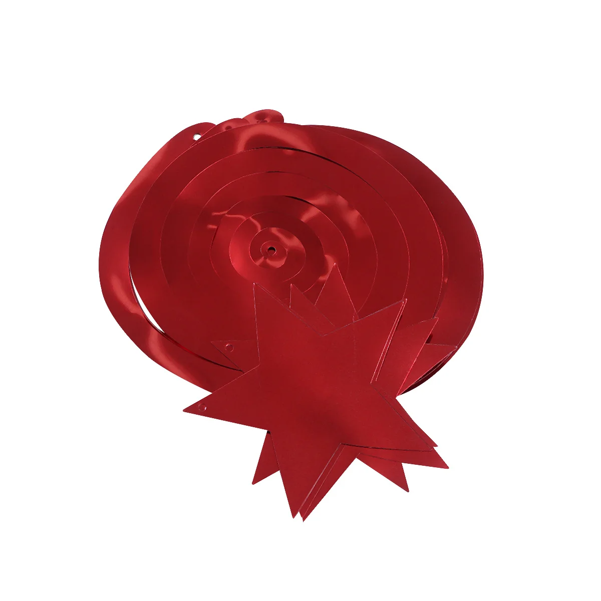 6 قطع من الدوامات المعلقة المصنوعة من مادة PVC الفضية على شكل نجمة زينة حلزونية لتزيين سقف غرفة الحضانة وعطلات المهرجانات