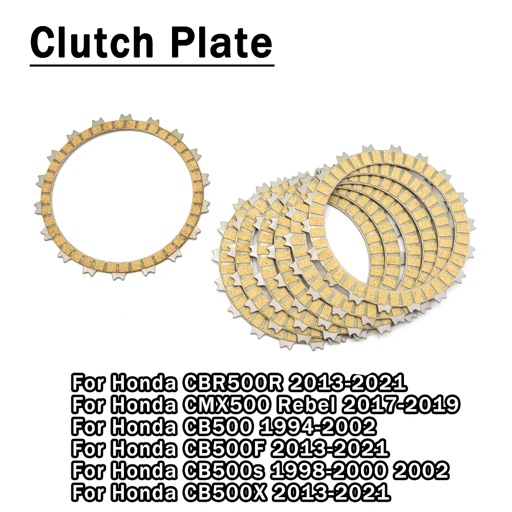 

For Honda CBR500R CMX500 CB500 CB500F CB500S CB500X CB 500 F S X Motorcycle Accessories Clutch Friction Plates Kit