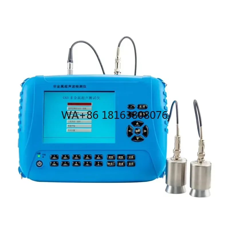 C61 Digital Concrete Ultrasonic Pulse Detector NDT Instrument Pile Integrity Testing Machine Crack Depth Measuring Device