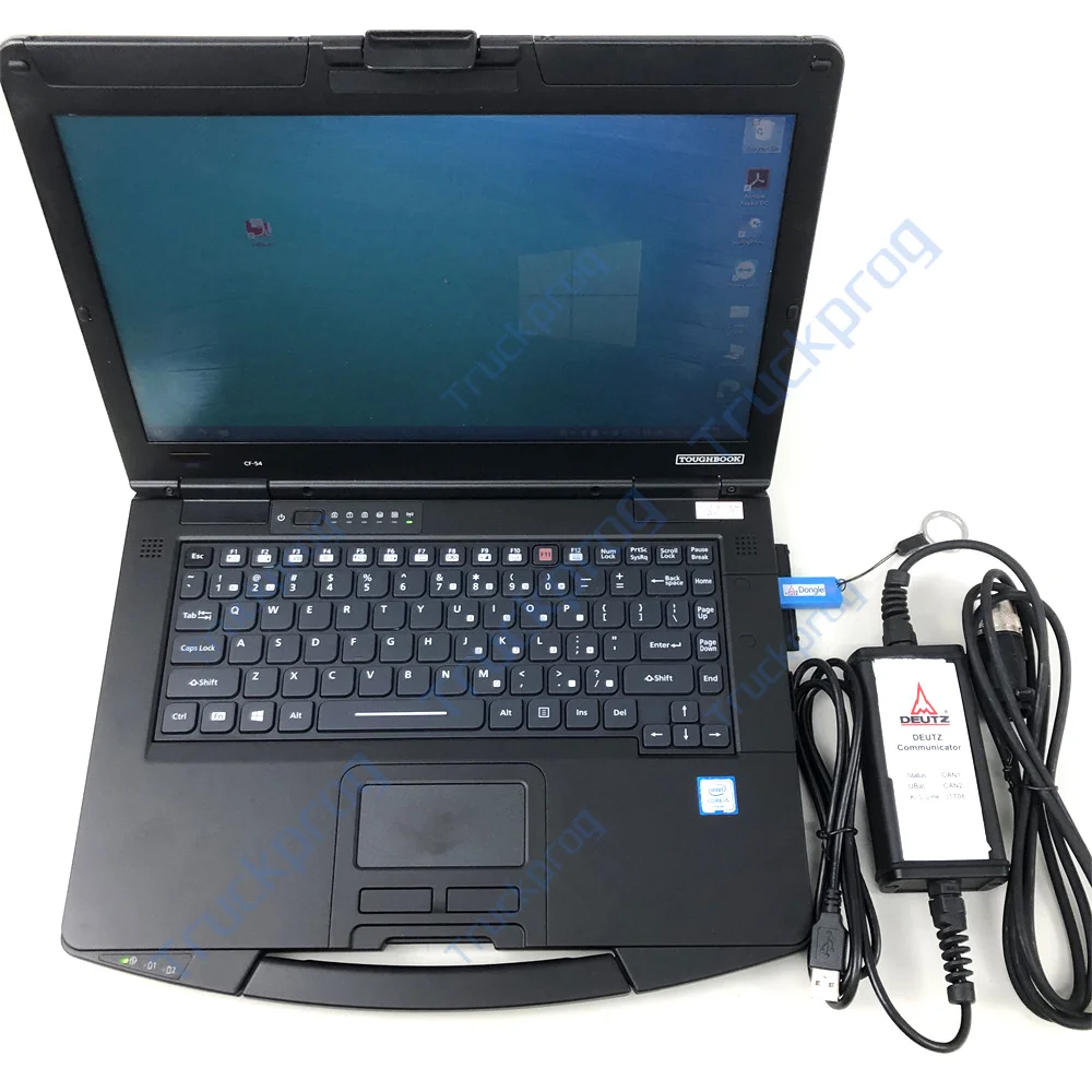 

CF54 Laptop for Deutz 4.0 USB Dongle EMR 6 Software Support CAN K/L-Line Engine Communicator Serdia 4.0 Scanner Diagnostic Tool