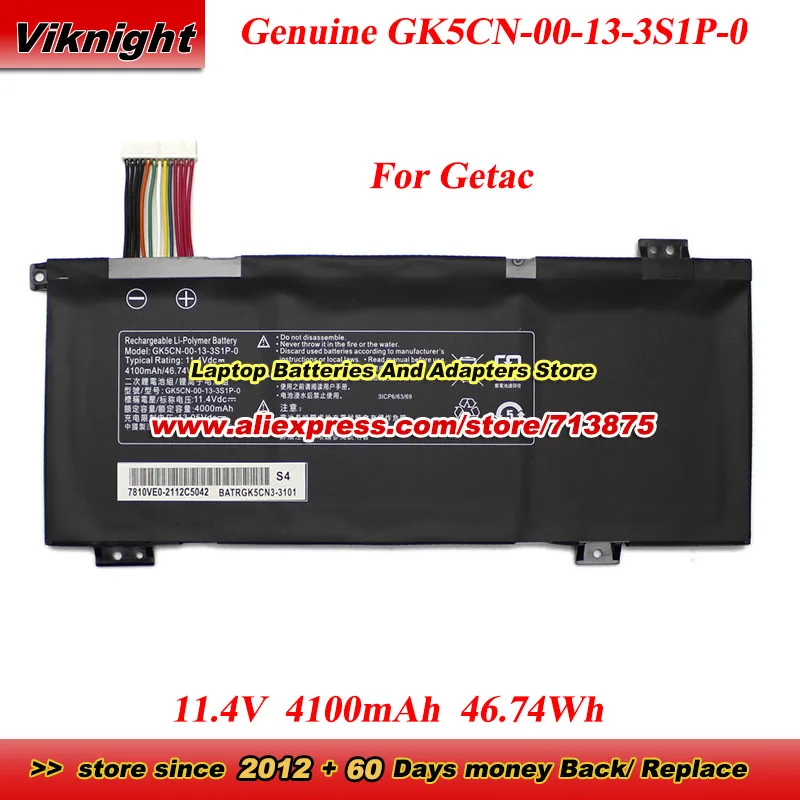 Genuine GK5CN-00-13-3S1P-0 Battery for Evoo EG-LP4-BK X8Ti Plus X8Ti-G X9TI-S X9Ti-R X10Ti F117 F117-B XMG Neo 15 17 Z7M-KP7GZ