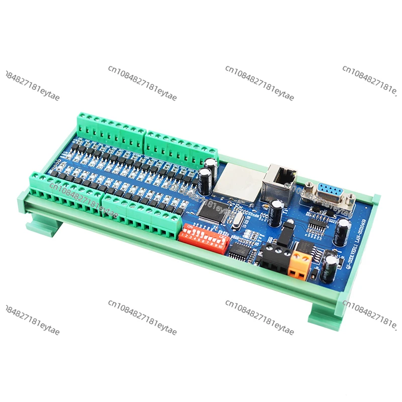 32-Channel RS485 + 232 + LAN Input Module Digital Data Acquisition 24VDC with Lights Modbus RTU/TCP for Switch