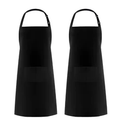 1 PCS Fashion Big Size Long 89cm Work Clothes Neck Anti-fouling Apron Wholesale Household Hotel Kitchen Apron for Man Woman