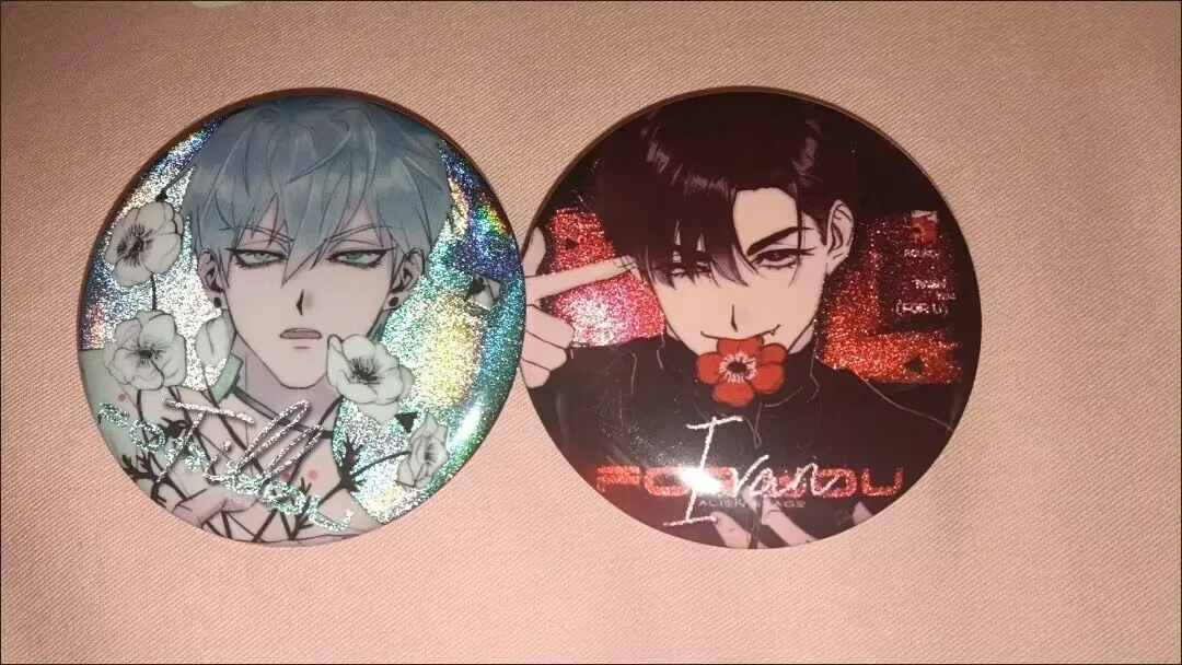 "Alien Stage" 주변의 "IvanTill" 팬 엠블럼 브로치는 2D 친구와 가장 친한 친구를 위한 선물 펜던트입니다.