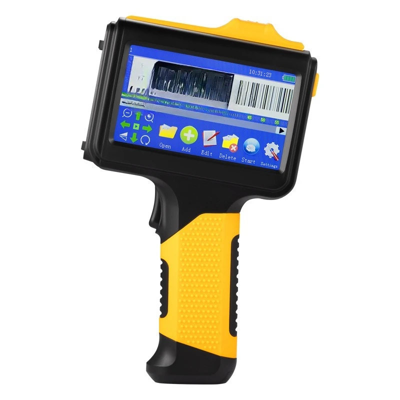 

Handheld inkjet printer date batch number logo printing carton plastic box automatic date coding machine